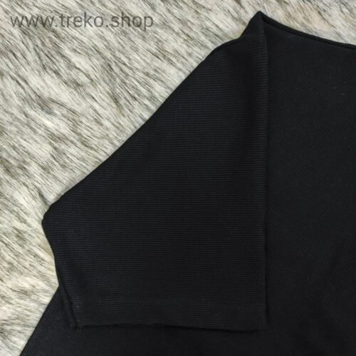 OVERSIZED DROP SHOULDER T-SHIRT – BLACK - Image 4