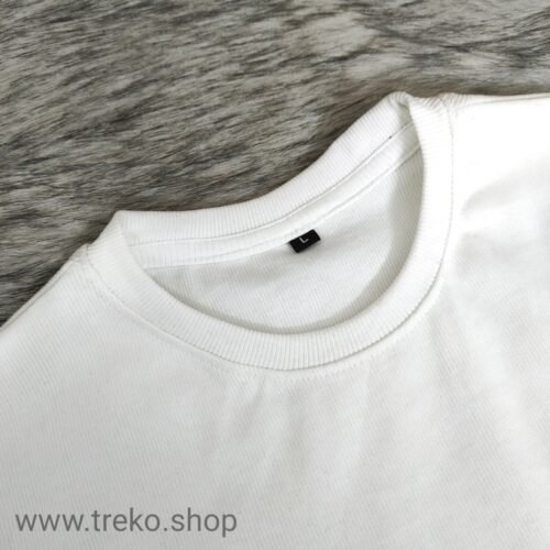 OVERSIZED DROP SHOULDER T-SHIRT – WHITE - Image 3