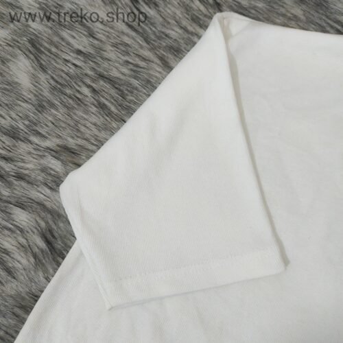 OVERSIZED DROP SHOULDER T-SHIRT – WHITE - Image 4