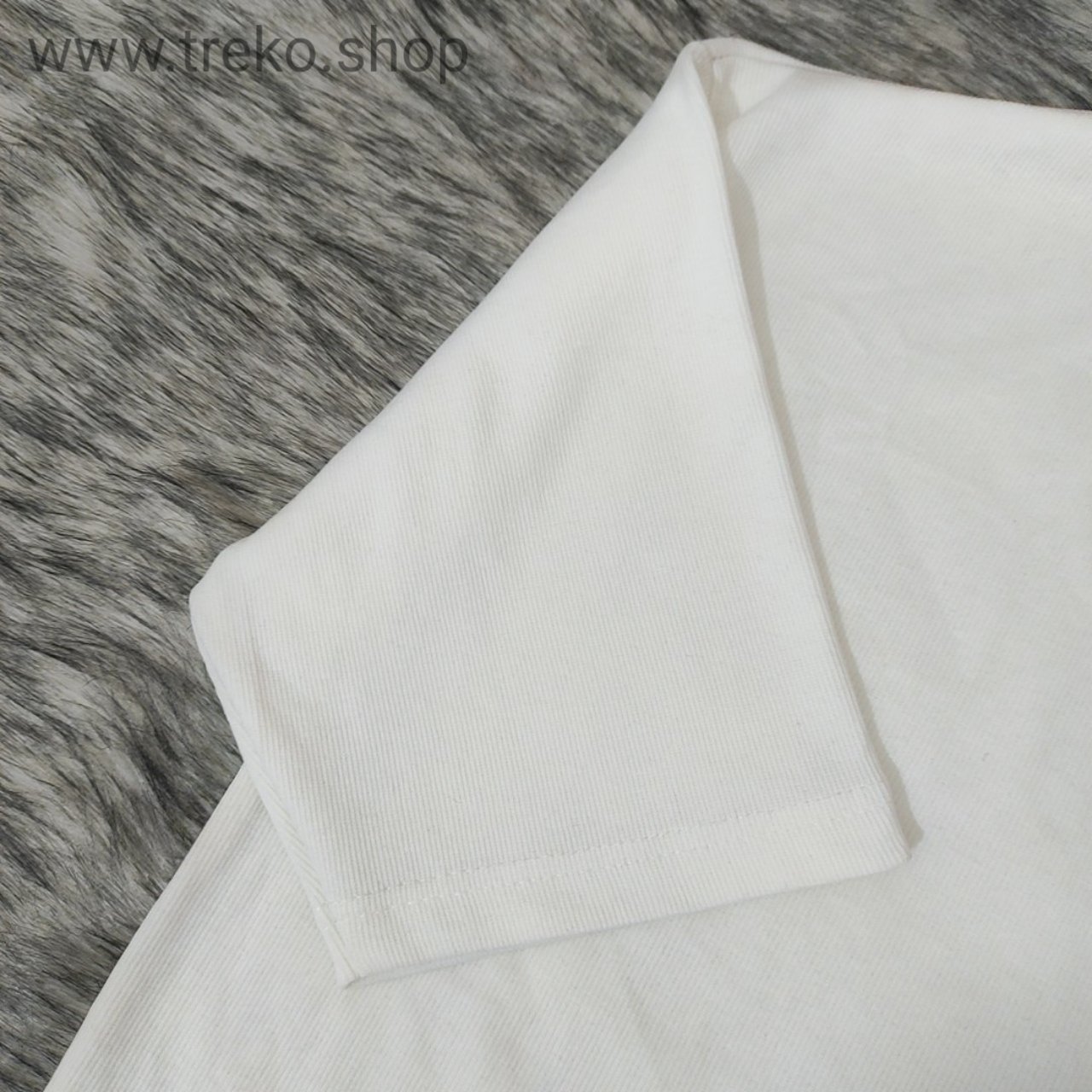 OVERSIZED DROP SHOULDER T-SHIRT – WHITE - Image 4