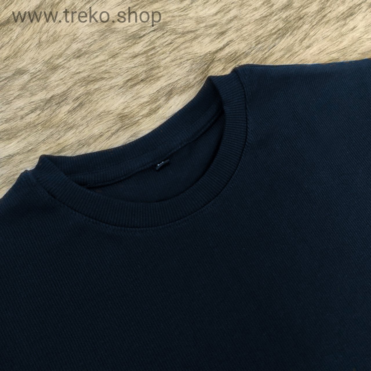 OVERSIZED DROP SHOULDER T-SHIRT – NAVY BLUE - Image 3