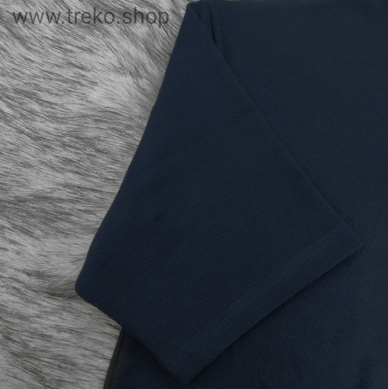 OVERSIZED DROP SHOULDER T-SHIRT – NAVY BLUE - Image 4