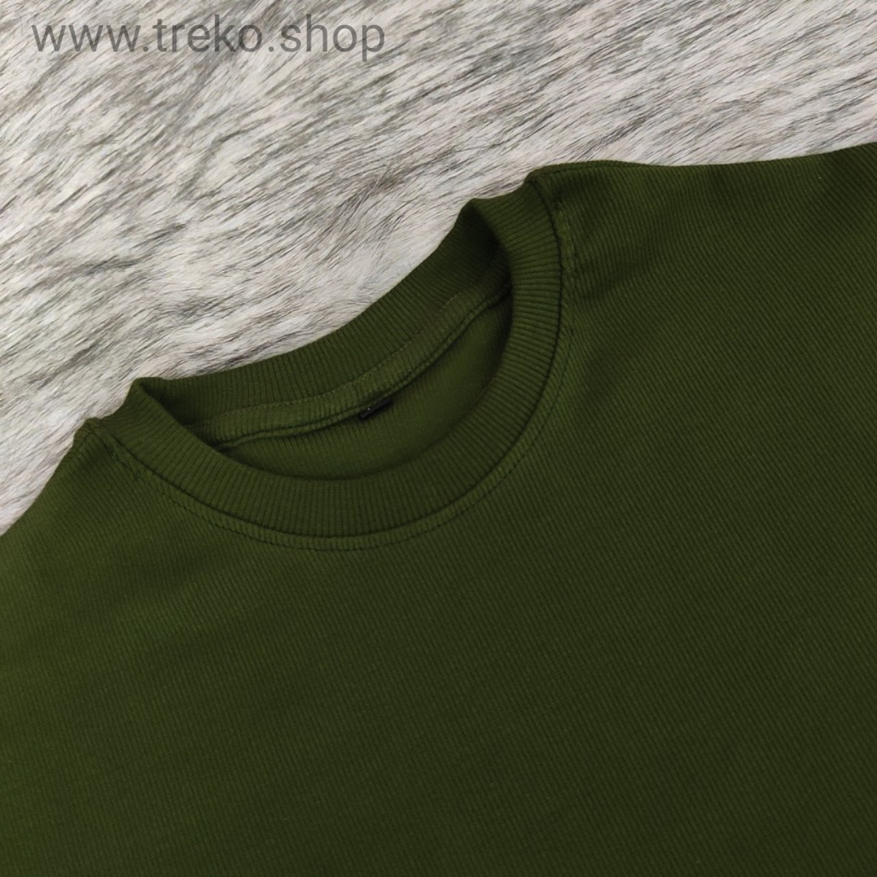 OVERSIZED DROP SHOULDER T-SHIRT – OLIVE - Image 2