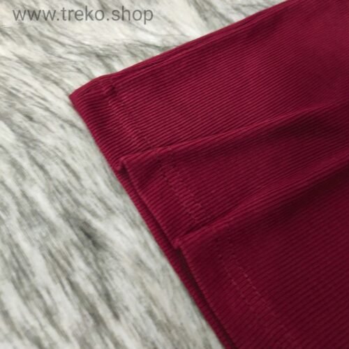OVERSIZED DROP SHOULDER T-SHIRT - MAROON - Image 6