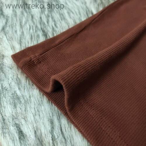 OVERSIZED DROP SHOULDER T-SHIRT – COFFEE - Image 6