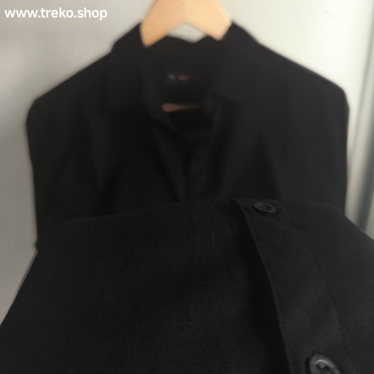 Solid Casual Shirt - Black - Image 3