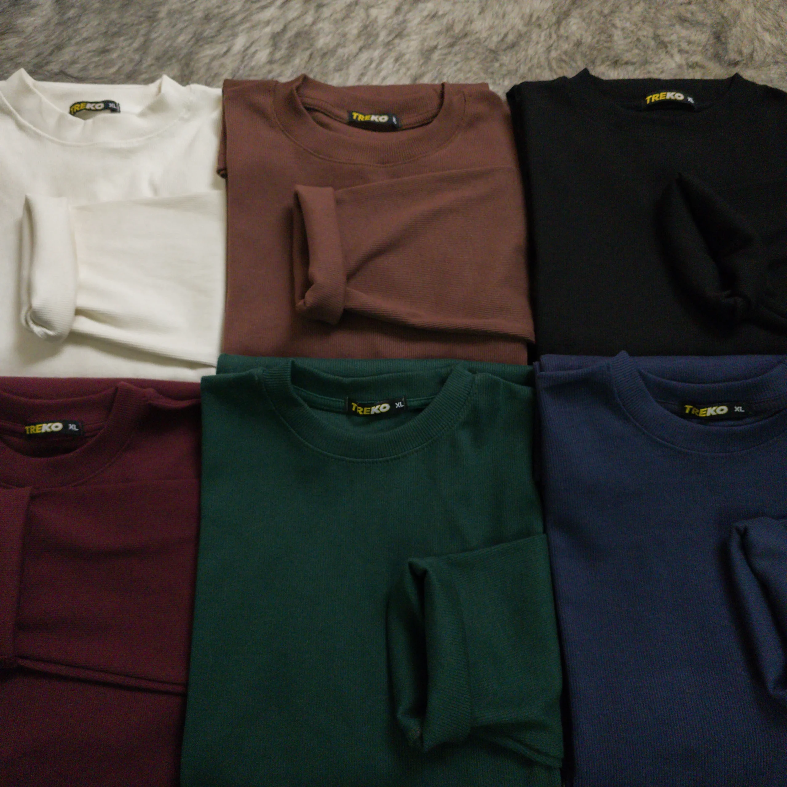 Ribbed Long Sleeve T-shirt – Bottle Green - Image 4
