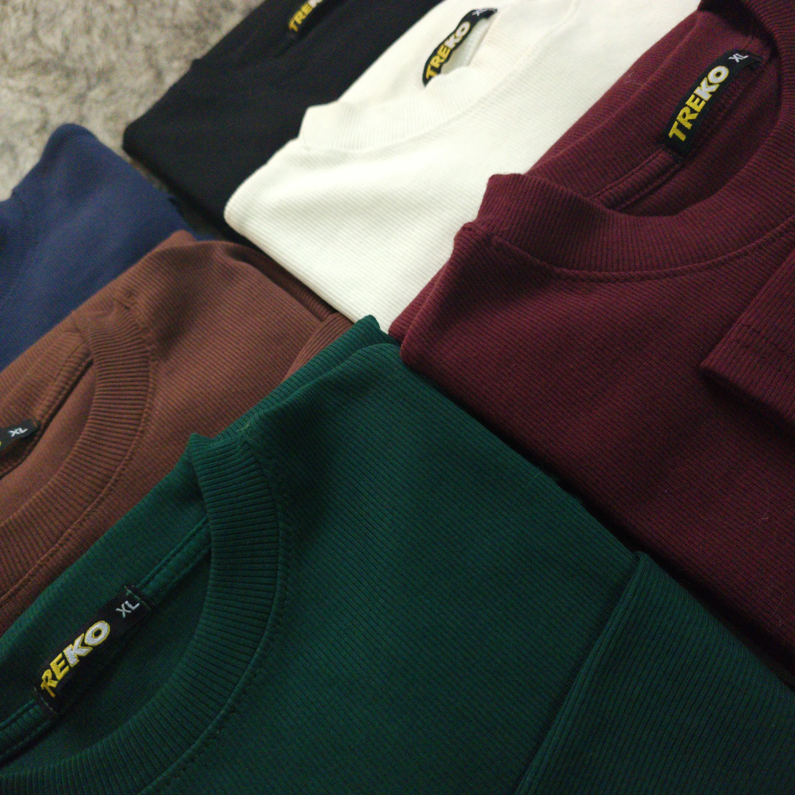 Ribbed Long Sleeve T-shirt – Bottle Green - Image 2