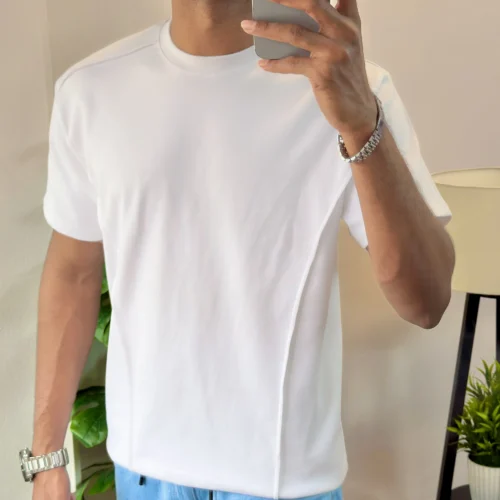 Alternative view of Men’s Half Sleeve Sport T-Shirt - White