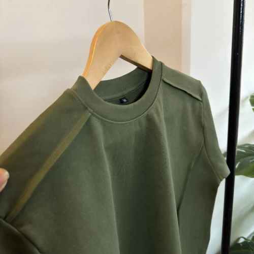 Men’s Half Sleeve Sport T-Shirt - Olive - Image 3