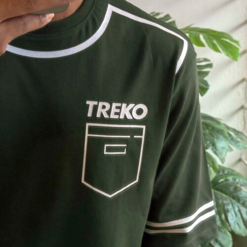 Alternative view of Pocket Printed Oversized T-shirt - Bottle Green