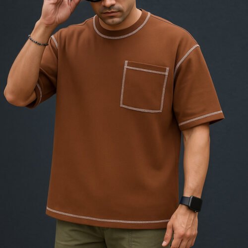 Contrast Stitch Oversized t-shirt