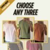 3 Pieces Combo - Half sleeve sport t-shirt