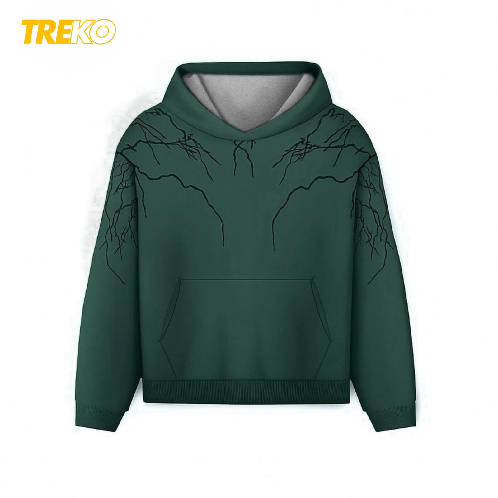 Baggy Thunder Hoodie - Green