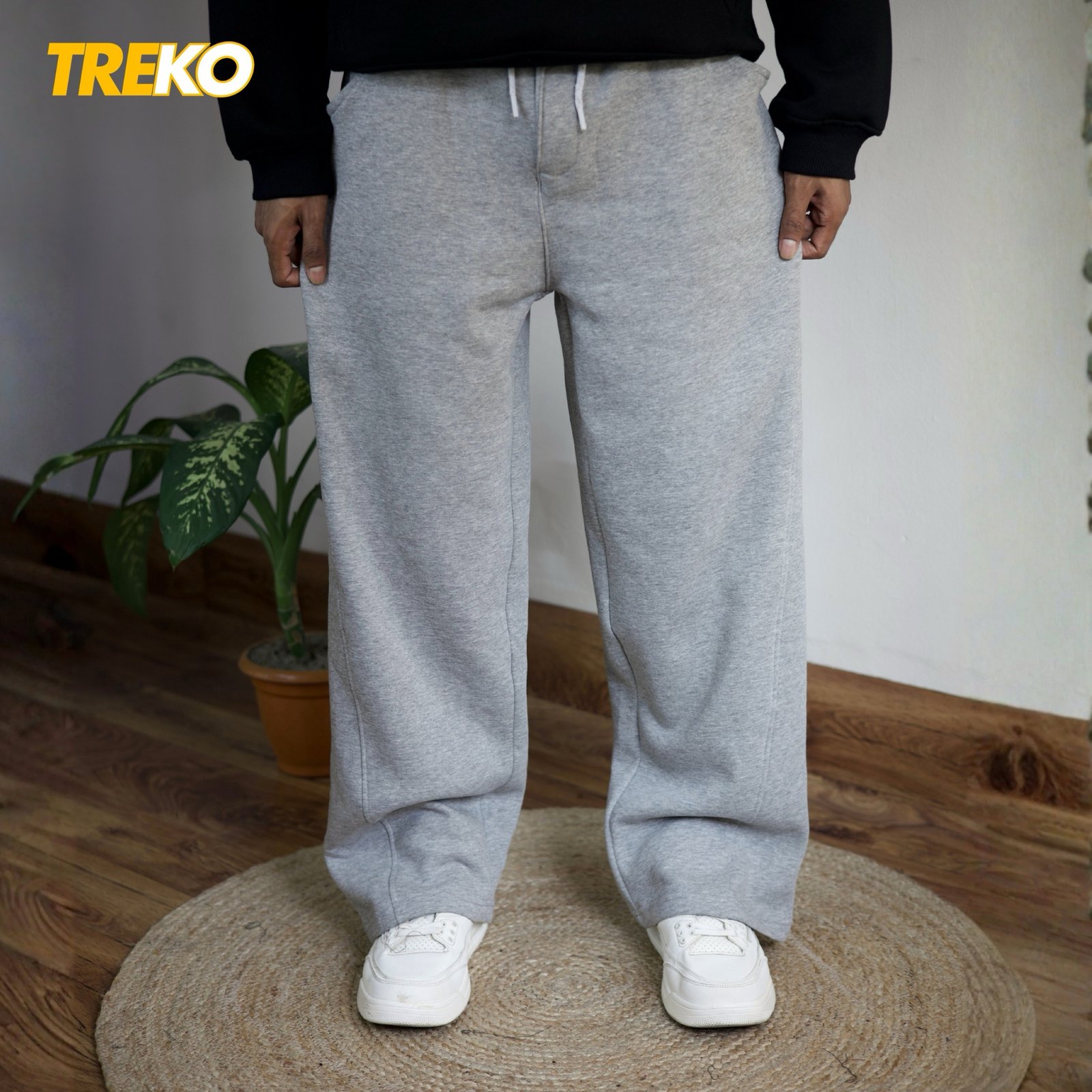 BASIC BAGGY TROUSER - ASH - Image 3