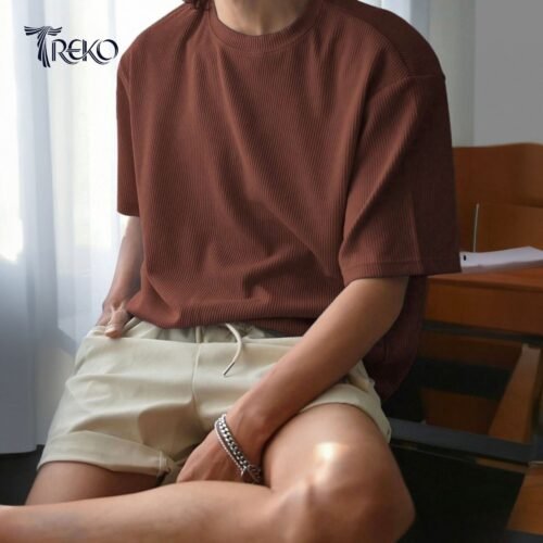 OVERSIZED DROP SHOULDER T-SHIRT – COFFEE - Image 2