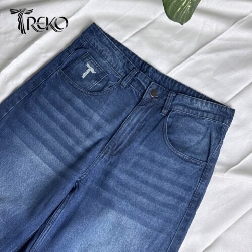 Alternative view of MIDNIGHT BLUE STRAIGHT CUT DENIM PANTS
