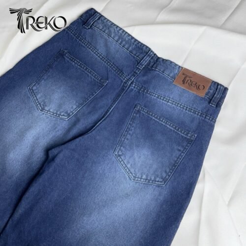 MIDNIGHT BLUE STRAIGHT CUT DENIM PANTS - Image 4