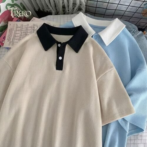 OVERSIZED WAFFLE POLO BEIGE - Image 4