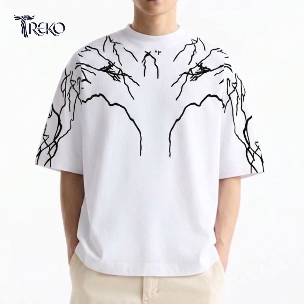 OVERSIZED THUNDER TEE WHITE