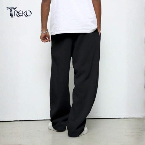 BASIC BAGGY TROUSER - BLACK - Image 2