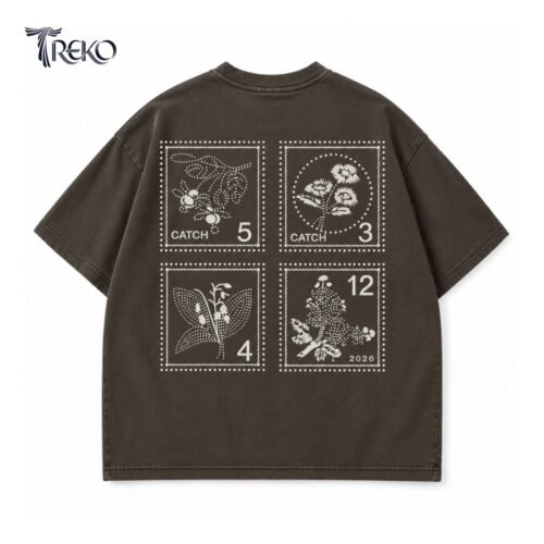 WILD CATCH TEE - WALNUT BROWN