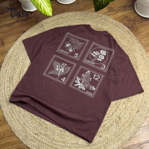 WILD CATCH TEE - MUTED MAROON - Image 3
