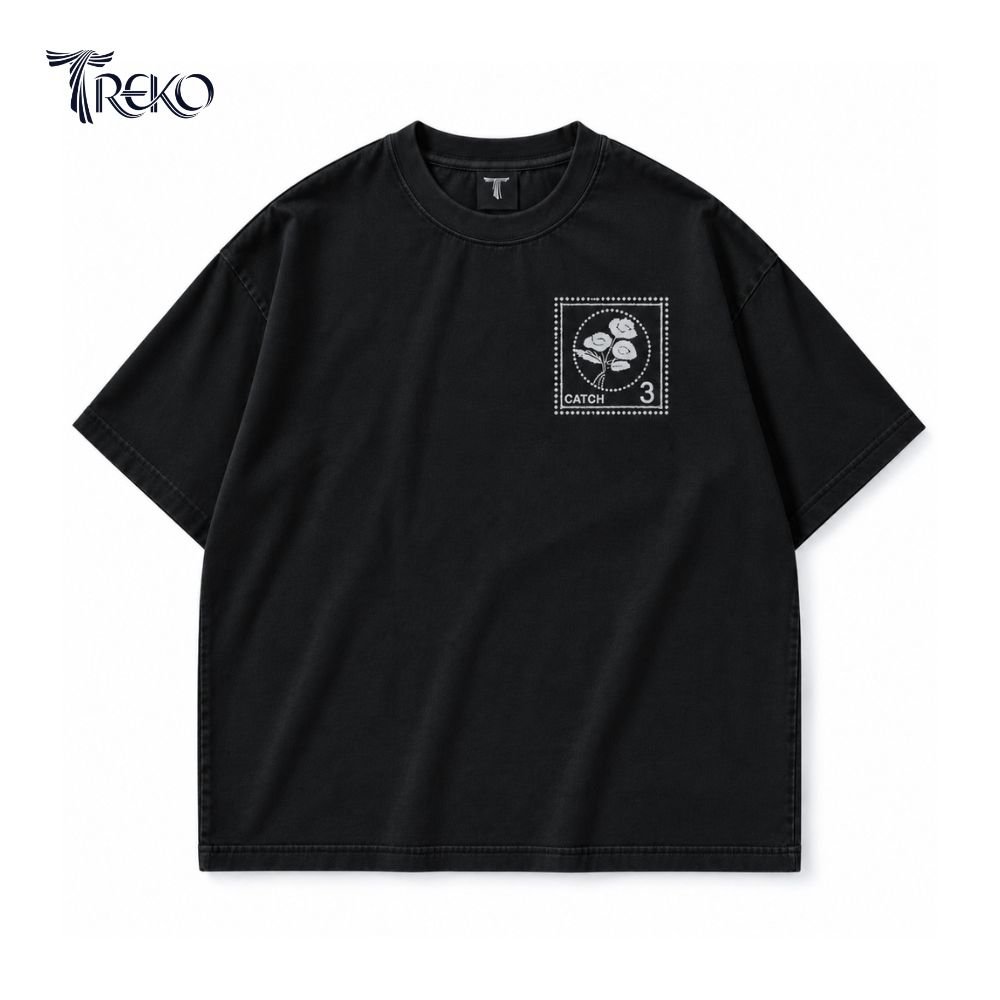 WILD CATCH TEE - BLACK - Image 2